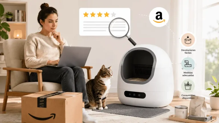 comprar arenero automático en Amazon